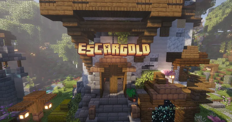 The Escargold gateway at spawn